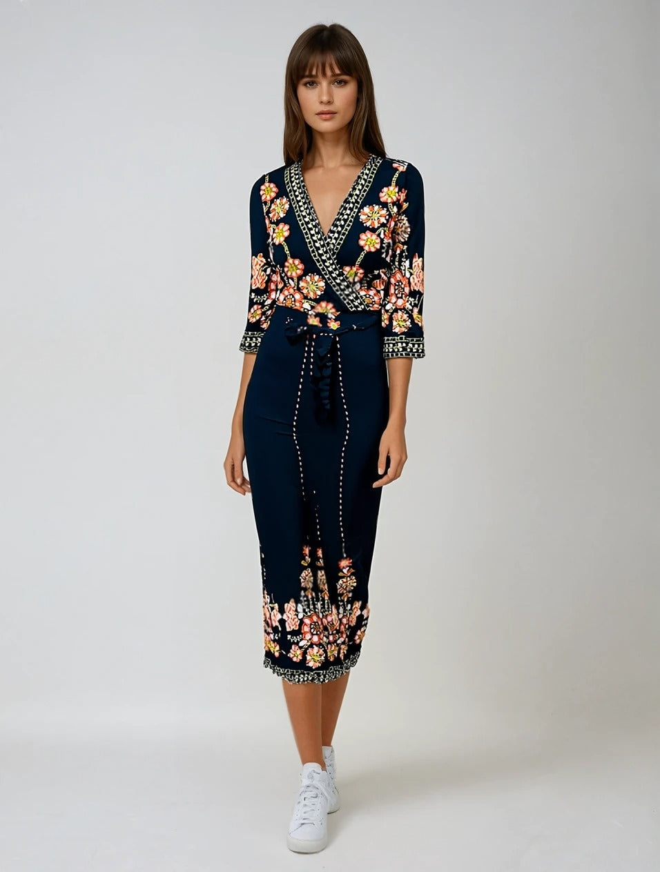 Midnight Garden Wrap Jumpsuit