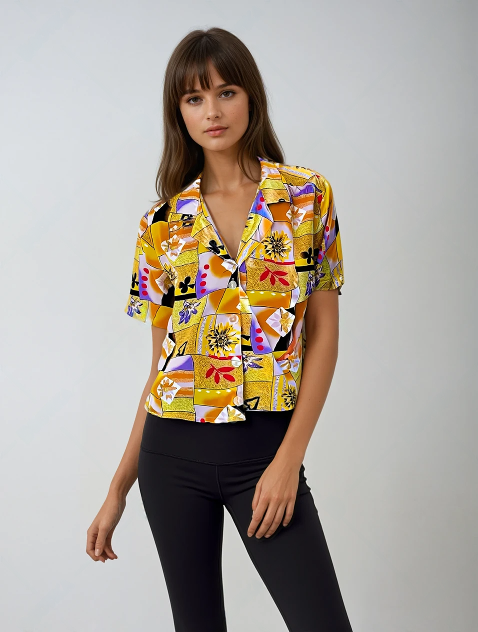 Sunshine Bloom Printed Shirt