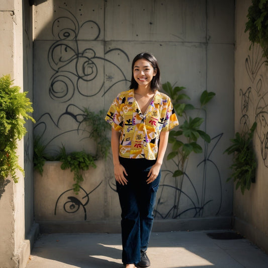 Sunshine Bloom Printed Shirt
