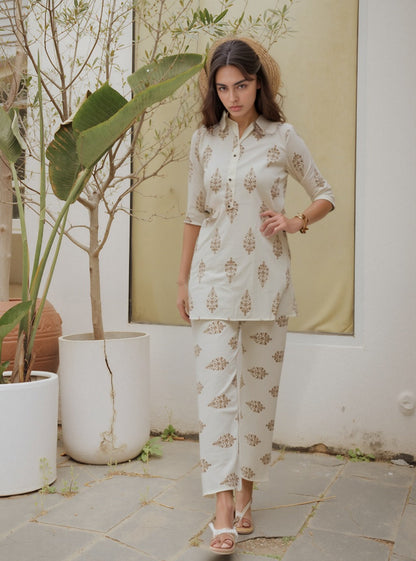 Aarunya Handblock Co-ord Set